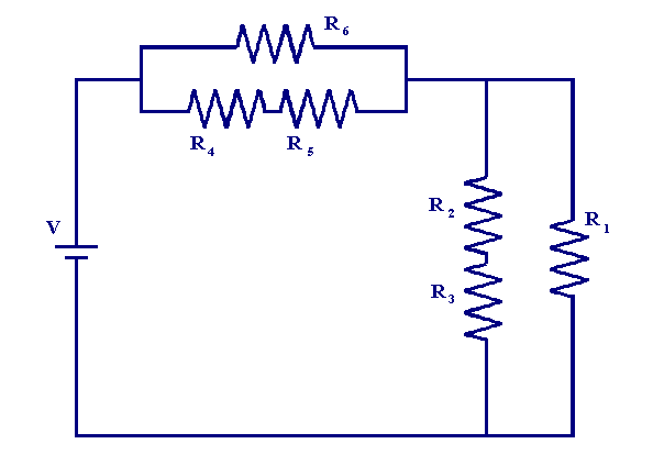 Basic Parallel Circuit Diagram. Combination circuit. Problem